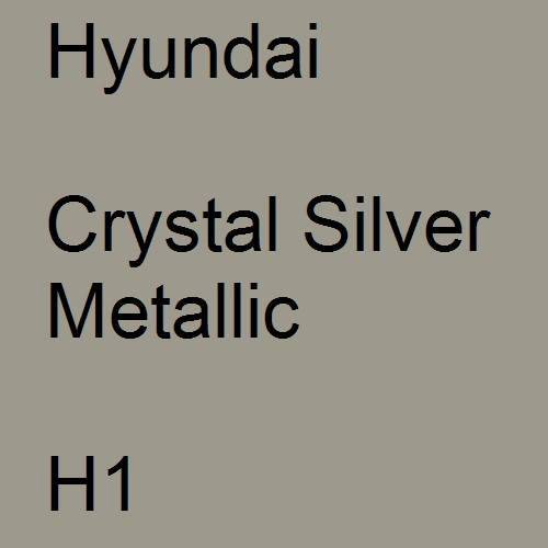 Hyundai, Crystal Silver Metallic, H1.